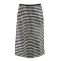 Erdem Safia metallic houndstooth cotton-blend tweed pencil skirt