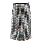 Erdem Safia metallic houndstooth cotton-blend tweed pencil skirt