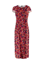 Marni Floral Dress with Cap Sleeves