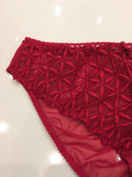 Aubade Paris red guipure lace briefs