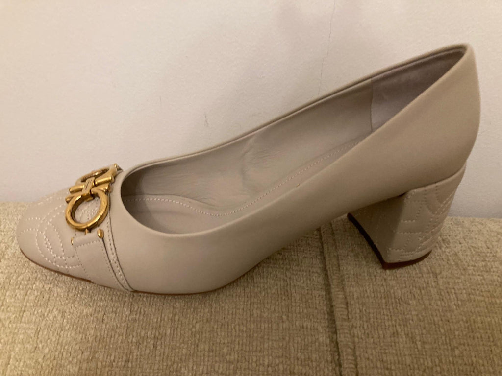 Garda Quilted Leather Pumps