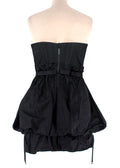 Dior Black Corset Bubble Hem Silk Mini Dress