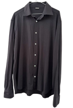 Zegna Dark Navy Cotton Shirt