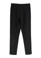 Chloe Black Crepe Trousers with Hook and Eye Closure