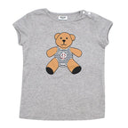 Moschino Baby Grey Teddy Bear Print T-shirt