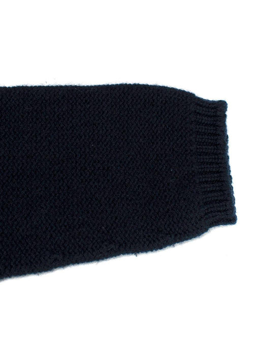 'S Max Mara Navy Turtleneck Cashmere Sweater