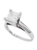Verde 2ct IGI Certified Lab-grown Solitaire Princess Cut Diamond Ring