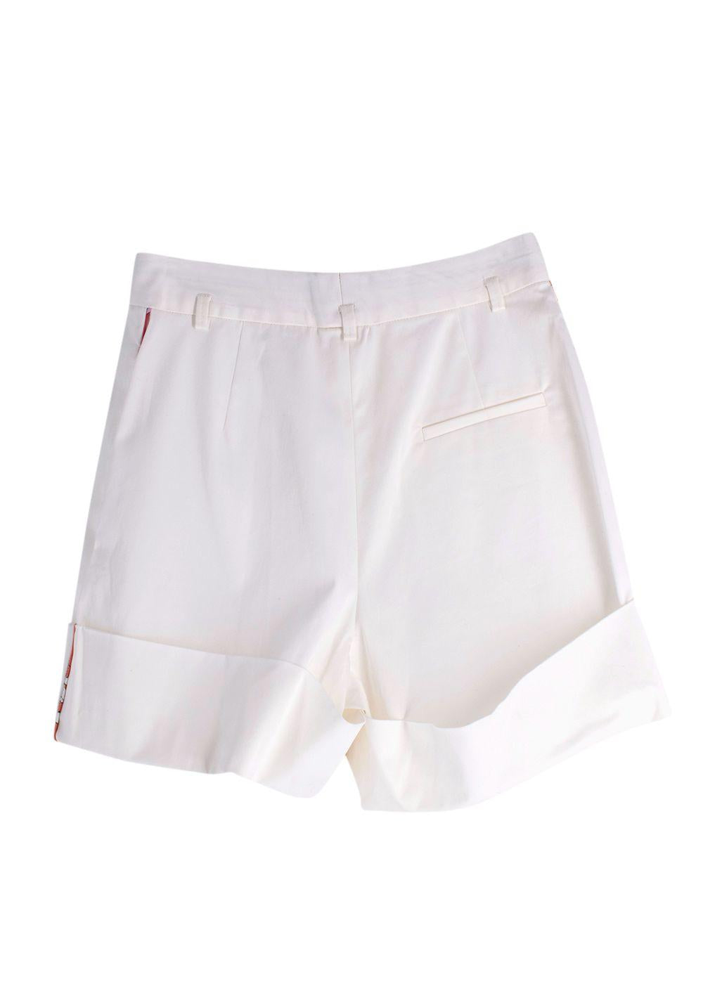 Emilio Pucci White Tailored Shorts