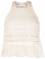 Isabel Marant Etoile Cream Crochet Fico Tank Top