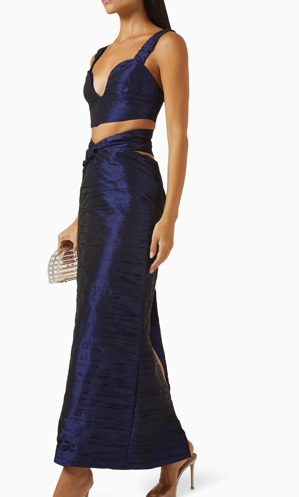 Sandra Mansour Méditerranéenne Draped Maxi Skirt
