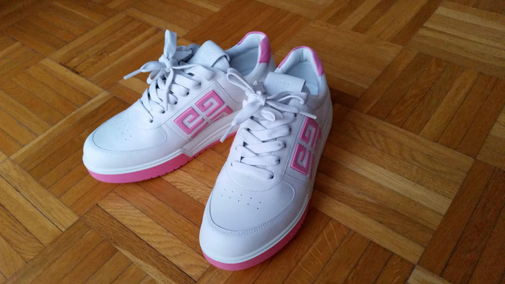 Givenchy White 4G Leather Sneakers