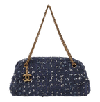 Blue Tweed Mademoiselle Shoulder Bag