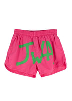 JW Anderson Pink Logo Printed Swim Shorts
