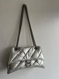 Limited Edition Silver Metallized Crush Calfskin Bag