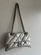 Limited Edition Silver Metallized Crush Calfskin Bag