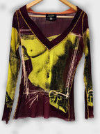 Jean Paul Gaultier Venus De Milo Mesh Top