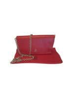 Red leather bag
