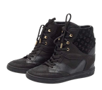 Louis Vuitton Black Monogram Ankle Boots