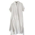 Lena Lumelsky White Cotton Demi Shirt Dress