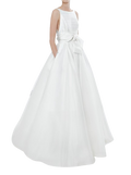 White Faith Silk Magnolia Bridal Gown