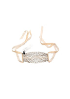 pearl & crystal mesh face mask