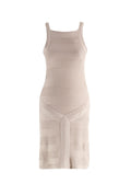 Christian Dior Beige Boutique Woven Silk Knitted Dress