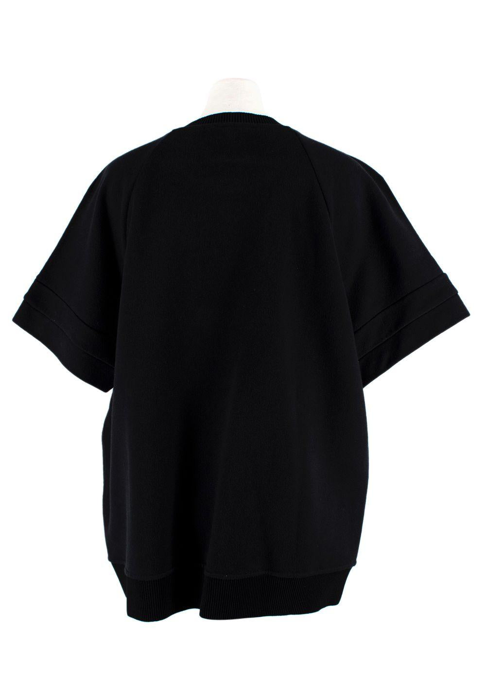 Fendi Black Embellished Eye Detail T-Shirt