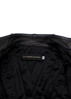Alexandre Vauthier Black Leather Biker Jacket