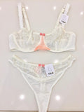 Aubade Swan Lace Underwired Bra & Tanga Set