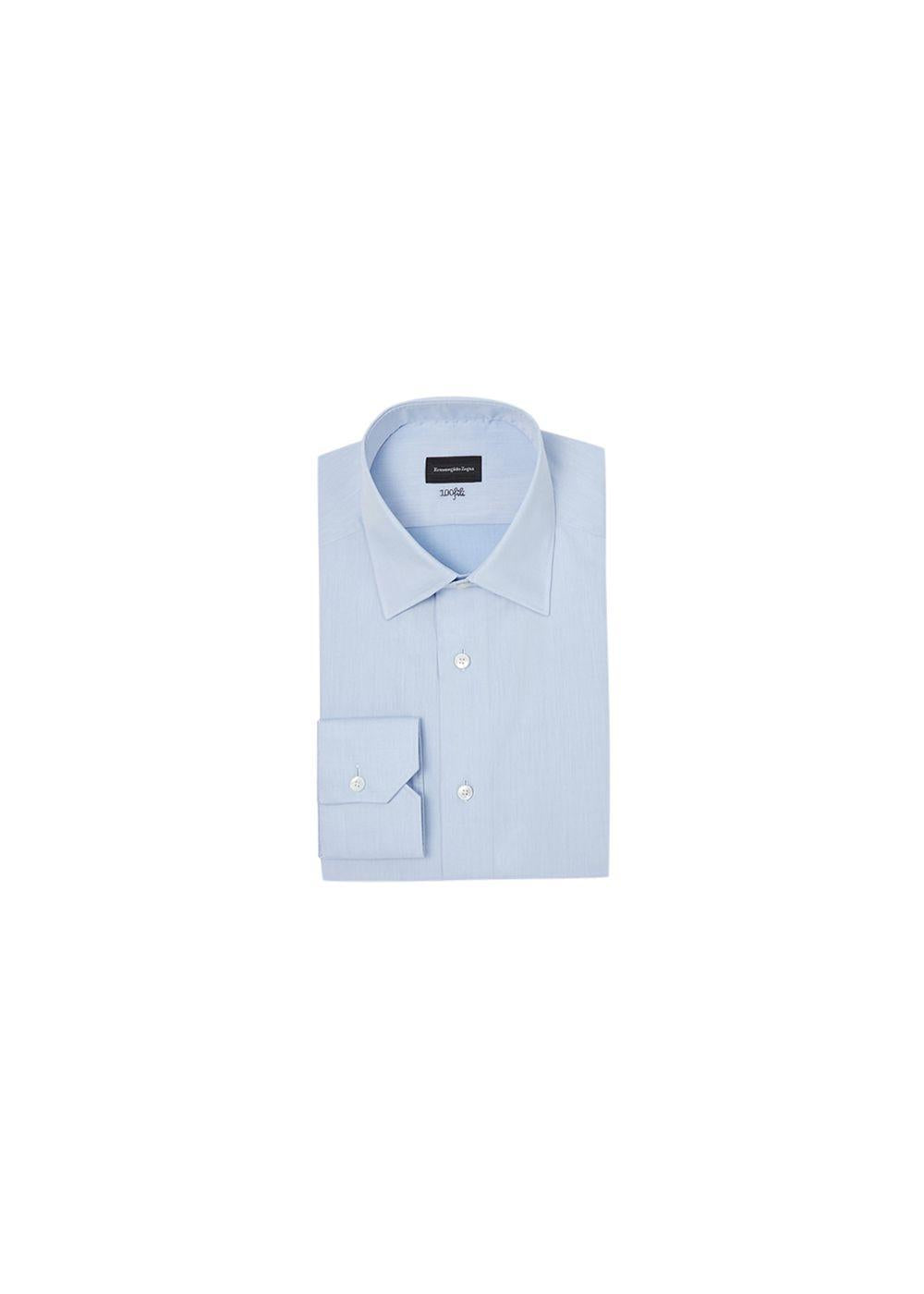 light blue cotton dress shirt