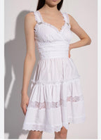 White Cotton Poplin Dress