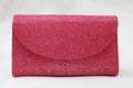 Hidetoshi Pink Stingray Chain Bag