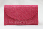 Hidetoshi Pink Stingray Chain Bag