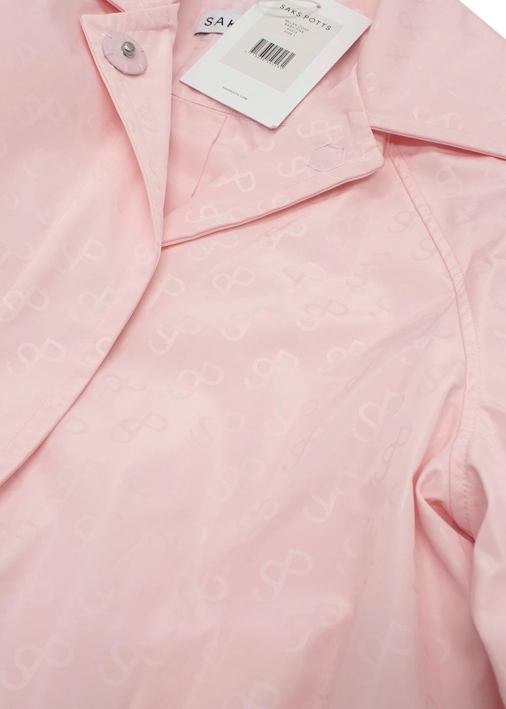 Saks Potts Pink Monogram Milan Coat