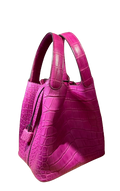 Rose Scheherazade Matte Alligator Mississippiensis Picotin 18