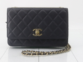 Chanel Quilted Black Leather Mini Flap Bag with Gold Tone Hardware