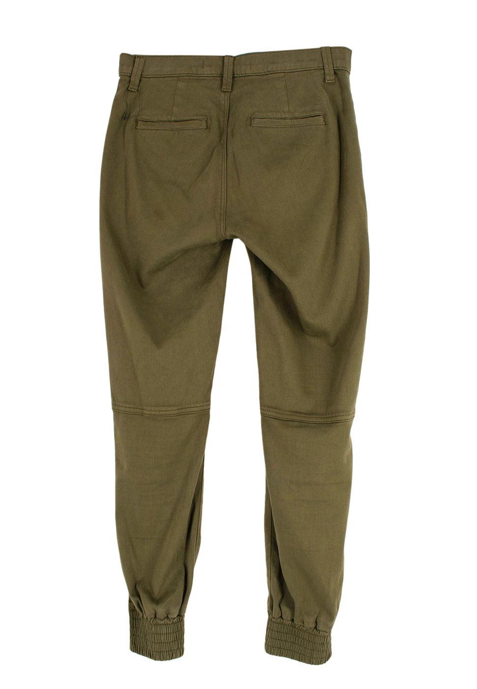 J Brand Khaki Arkin  Ankle Zip Trousers