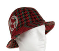Gucci Red Tweed Fedora Hat