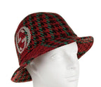 Gucci Red Tweed Fedora Hat