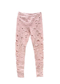 Chanel 2014 Baby Pink Wool Blend Leggings