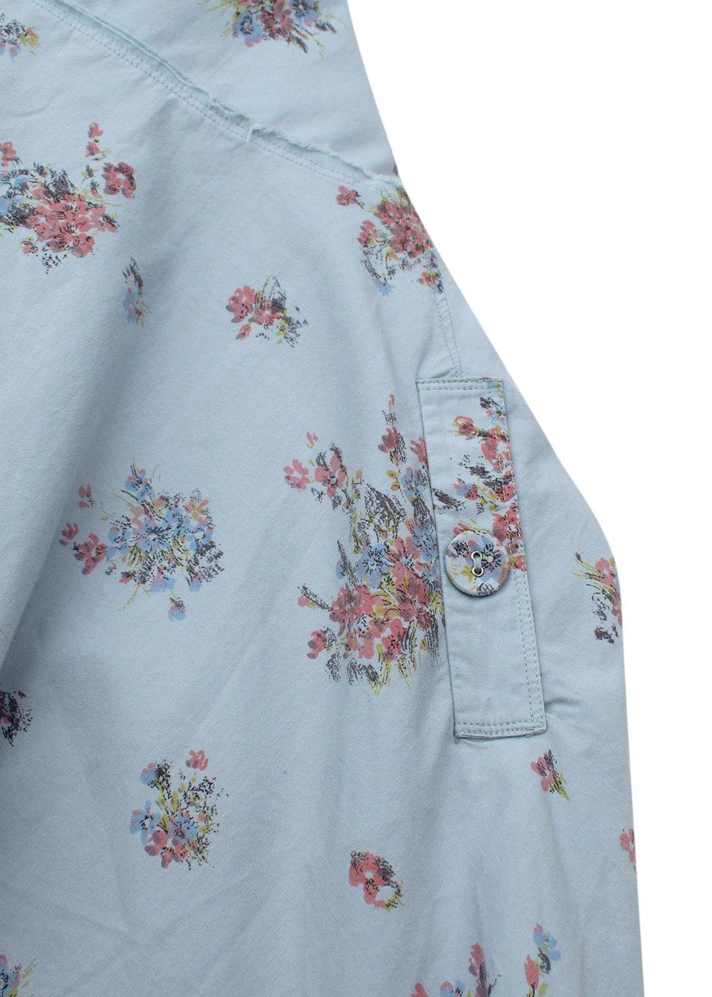 Bonpoint Kids Blue Floral Print Dress 8yrs