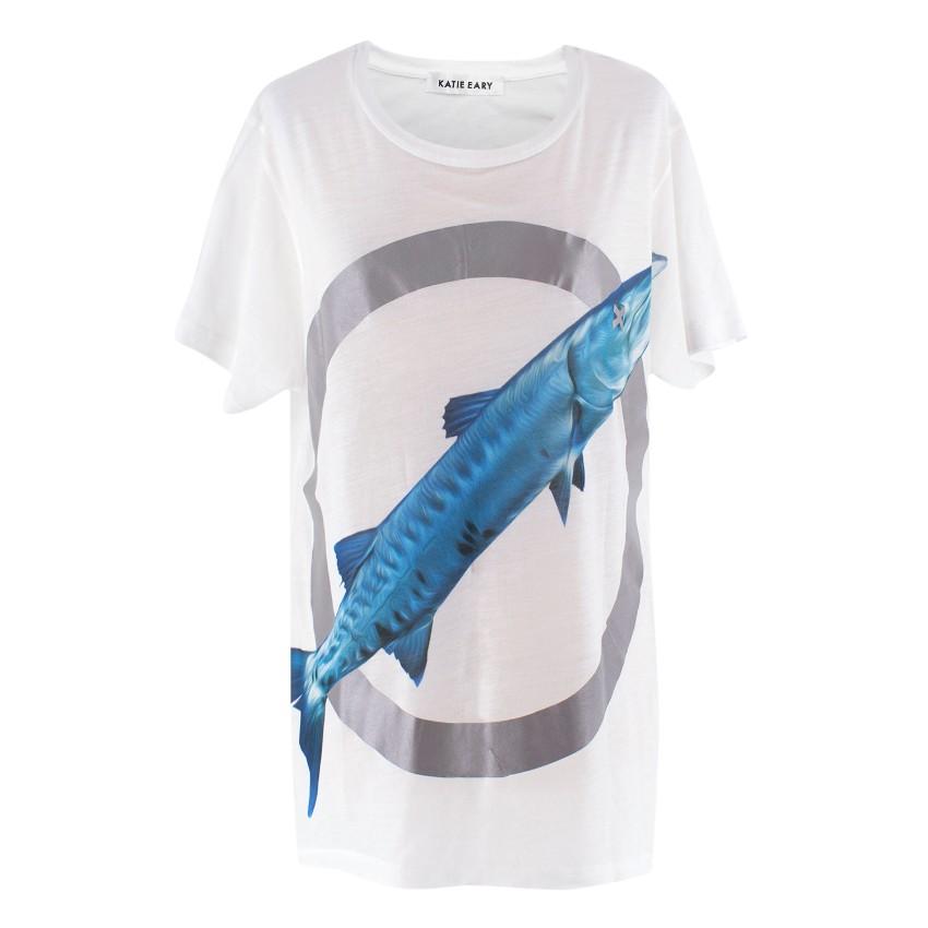 Katie Eary Men's Blue Fish Tshirt