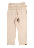 Ulla Johnson Beige Oliver High Rise Belted Trousers