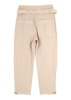 Ulla Johnson Beige Oliver High Rise Belted Trousers