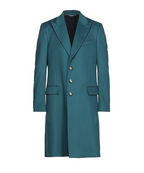 Jade Green Cashmere Long Line Coat
