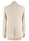 Veronica Beard Ivory Tweed Blazer