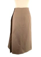 Dior beige cotton twill asymmetric skirt