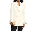 Mach & Mach  Crystalized Bow Cuff Blazer Minidress