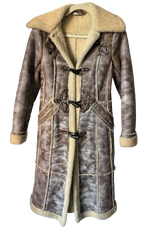 Prada Embellished Shearling Coat
