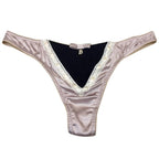 Blumarine Lilac Silk Thong